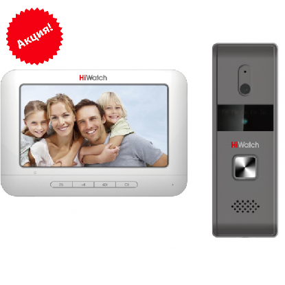 HIWATCH DS-D100KF комплект аналогового видеодомофона